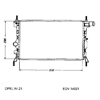 NEU + Kühler Opel Kadett E 1.3 / 1.4 / 1.6 GSI Schaltgetriebe - GM / Vauxhall 9.89 - 8.91 - Vauxhall Astra .2 | MAV - 45049 [ Opel ]