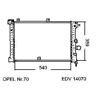 NEU + Kühler Opel Vectra A 1.7 TD Schaltgetriebe - GM / Vauxhall 9.90 - 8.95 - Vauxhall Cavalier .2 1.7 TD Sch | MAV - 45089 [ Opel ]