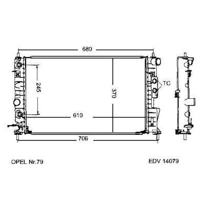 NEU + Kühler Opel Vectra B 2.0 TD / 2.5 XE Schaltgetriebe / Automatic - GM / Vauxhall 9.95 - 8.xx - Saturn L - | MAV - 45097 [ Opel ]