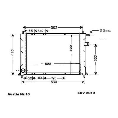 NEU + Kühler Rover 45 1.4 / 1.6 / 1.8 - 16V Schaltgetriebe - Austin / BMC 09.99 - 08.xx - Rover 414 / 416 / 42 | MAV - 44286 [ 45 ]