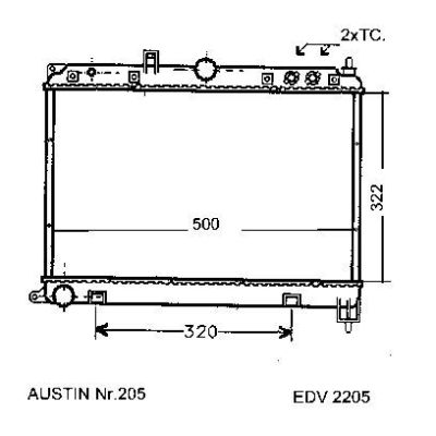 NEU + Kühler Rover 620 2.0 / TI / Turbo / TD - Austin / BMC 09.94 - 08.98 - Kühlsystem Wasserkühler / Radiator | MAV - 44293