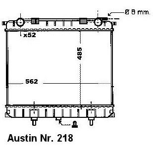 NEU + Kühler Rover / Land / Range Rover 2.5 TD Schaltgetriebe - Austin / BMC 09.94 - 08.98 - Kühlsystem Wasser | MAV - 44304