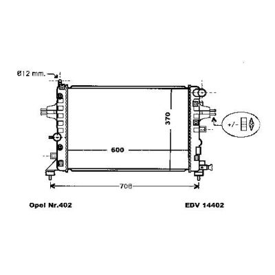 NEU + Kühler Saturn Astra 1.4 - 16V / Twinport / 1.8 - 16V Schaltgetriebe / Automatic / Klimaanlage - 9.xx - 8 | MAV - 45186 [ Saturn ]