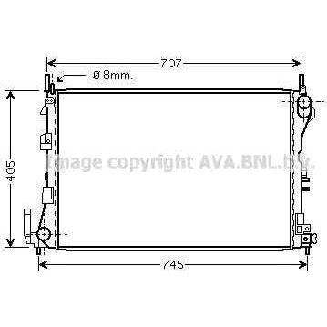 NEU + Kühler Saturn Aura div. Modelle s. Abb. - 9.xx - 8.xx - Opel Vectra C div. Modelle s. Abb. - GM / Vauxha | MAV - 45173 [ Saturn ]