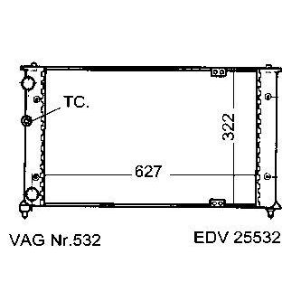 NEU + Kühler Seat Inca 1.9 D Schaltgetriebe - 9.98 - 8.xx - VW Caddy .2 6KV 1.9 SDi Schaltgetriebe - VAG / VW | MAV - 45370 [ Seat ]