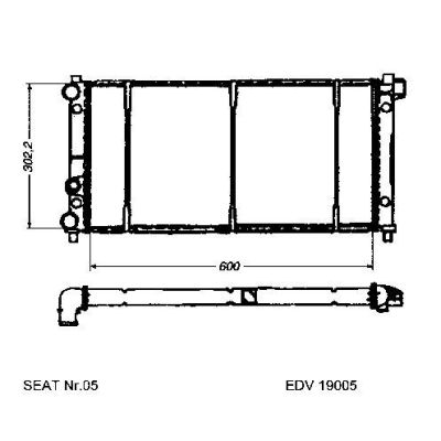 NEU + Kühler Seat Ronda GLD / GLXD 1.7 Diesel Schaltgetriebe - 9.85 - 8.xx - Seat Ibiza SXI / LD / XLD 1.2 / 1 | MAV - 44194 [ Ronda ]