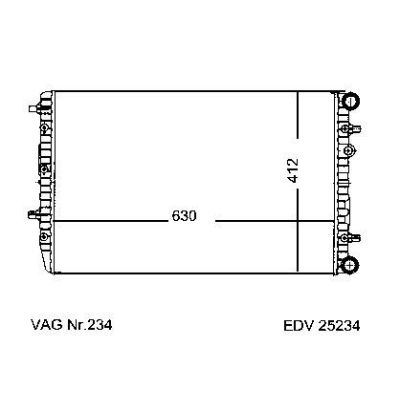 NEU + Kühler Skoda Fabia 1.4 - 16V / 1.9 - 16V Schaltgetriebe / Klimaanlage - 9.99 - 8.xx - Seat Ibiza / Cordo | MAV - 45350 [ Skoda ]