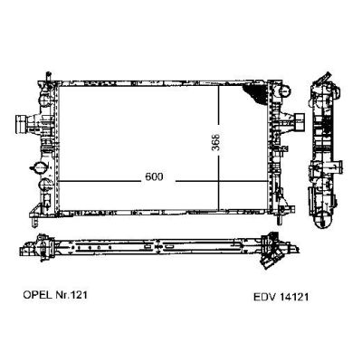 NEU + Kühler Subaru Trafiq 2.0 DTL - 16V Schaltgetriebe / Automatic / Klimaanlage - 9.xx - 8.xx - Opel Zafira | MAV - 45132 [ Subaru ]