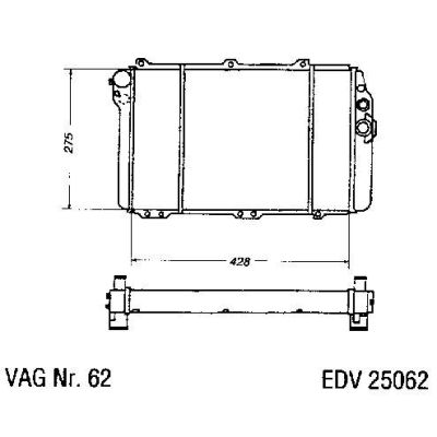 NEU + Kühler universal Zusatz div. Modelle - Audi 80 / 90 81 / 85 1.6 TD Schaltgetriebe / Automatic - VAG / VW | MAV - 45257 [ universal ]