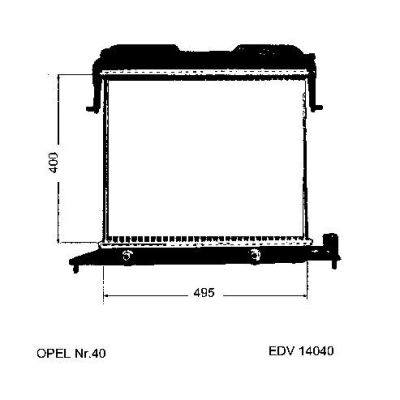 NEU + Kühler Vauxhall Carlton .2 1.8 / 2.0 / N / S / E Automatic - 9.xx - 8.xx - Opel Omega A 1.8 / 2.0 / N / | MAV - 45061 [ Vauxhall ]