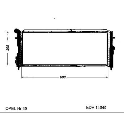 NEU + Kühler Vauxhall Nova 1.5 D Schaltgetriebe - 9.xx - 8.xx - Opel Corsa A .2 1.5 D Schaltgetriebe - GM / Va | MAV - 45064 [ Vauxhall ]