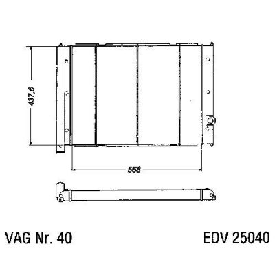 NEU + Kühler VW Bus / Transporter 251 / + Syncro 1.6 D / 1.7 TD / 1.9 / 1.9 TD / 2.1 Schaltgetriebe - VAG / VW | MAV - 45235