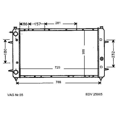 NEU + Kühler VW Bus / Transporter T4 701 / + Syncro 1.8 / 1.9 D / TD / 2.0 / 2.4 D / 2.5 Schaltgetriebe / Auto | MAV - 45260