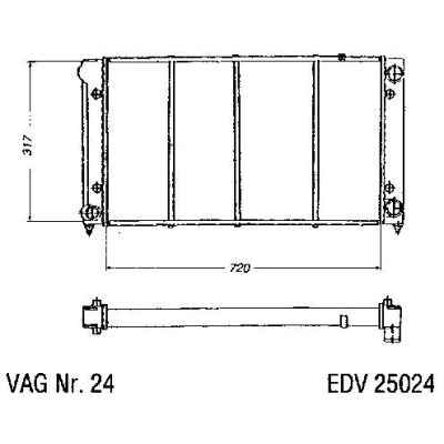 NEU + Kühler VW Passat 35i 1.6 / 1.8 / 2.0 / 16V Schaltgetriebe / Automatic / Klimaanlage - VAG / VW / Audi 9. | MAV - 45220