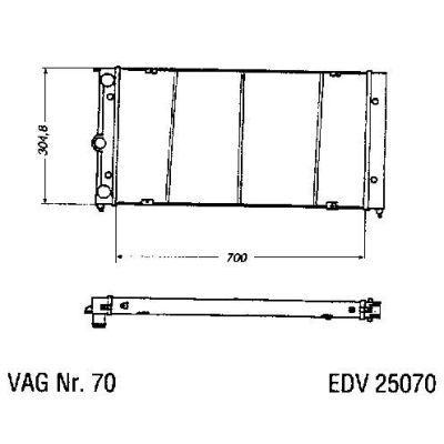 NEU + Kühler VW Passat / Santana 32B 1.6 / 1.6 TD Schaltgetriebe / Klimaanlage - VAG / VW / Audi 9.xx - 8.xx - | MAV - 45265