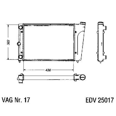 NEU + Kühler VW Passat / Santana 32B 1.6 / 1.8 Schaltgetriebe / Automatic - VAG / VW / Audi 9.80 - 8.83 - VW P | MAV - 45213 [ Passat ]