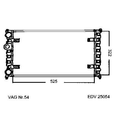 NEU + Kühler VW Polo 6N 1.4 / 1,6 Schaltgetriebe - VAG / VW / Audi 9.95 - 8.98 - VW Caddy .2 6KV 1.4 / 1.6 / 1 | MAV - 45249 [ Polo ]