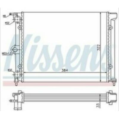 NEU + Kühler VW Polo / Derby .2 86C 1.0 Schaltgetriebe - VAG / VW / Audi 9.81 - 8.83 - Kühlsystem Wasserkühler | MAV - 45225