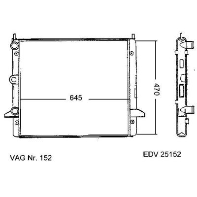 NEU + Kühler VW Sharan 7M 2.8 - VR6 AAA Schaltgetriebe / Klimaanlage - VAG / VW / Audi 9.95 - 8.xx - Ford Gala | MAV - 45331 [ VW ]