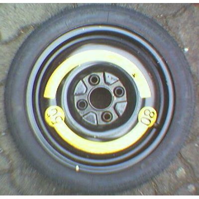 Notrad 135 / 80 R 14 Pirelli Spare Tyre / Reinforced 14 / 4 L - Felge mit Reifen - gebraucht | MAV - [ 4623 ]
