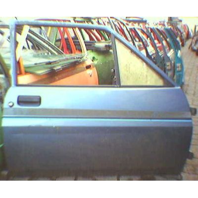 Tür Ford Fiesta MK 1 3T / R blau - 9.76 - 8.83 - gebraucht | MAV - [ 3753 ]