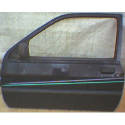 Tür Ford Fiesta MK 3 2 / 3T / L schwarz - 9.88 - 8.95 - gebraucht | MAV - [ 3846 ]