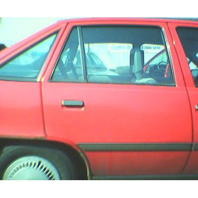 Tür Opel Kadett E / Limousine 4T / HR rot - GM / Vauxhall Astra .2 / Daewoo Nexia 9.83 - 8.91 - gebraucht | MAV - [ 3709 ]