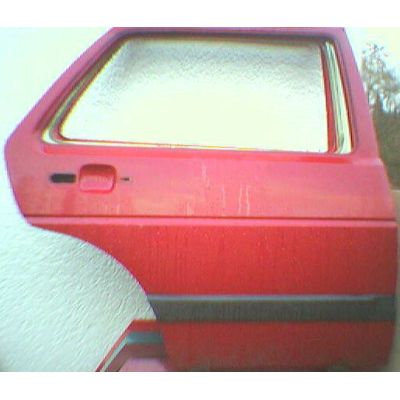 Tür VW Golf 2 / Jetta 2 19 4 / 5T / HR burgunder rot - 9.83 - 8.91 - gebraucht | MAV - [ 3663 - rot - 2 ]