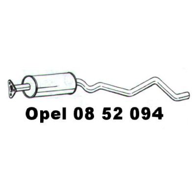 Vorschalldämpfer Opel Kadett E Fließheck / Limousine 1.3 / 1.4 / 1.6 / 1.7 / 1.8 / 2.0 - Opel / GM / Vauxhall | MAV - 19582 VS1