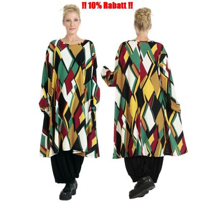 AKH Fashion ausgefallene Lagenlook Tunika Kleider Damenmode | 86063-AKH1138.S06863