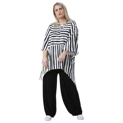 AKH Fashion Lagenlook Baumwoll-Tuniken große Größen | 002230-Groovy