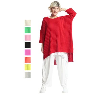 AKH Fashion stufige Lagenlook Pullover Baumwollmix | 2221-strick