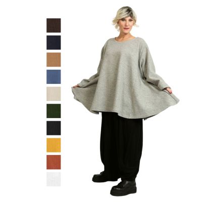 AKH Pullover Shirts Wolle große Größen - Dunkelbraun|||0 Einheitsgröße-Maßangaben beachten | 593-weely