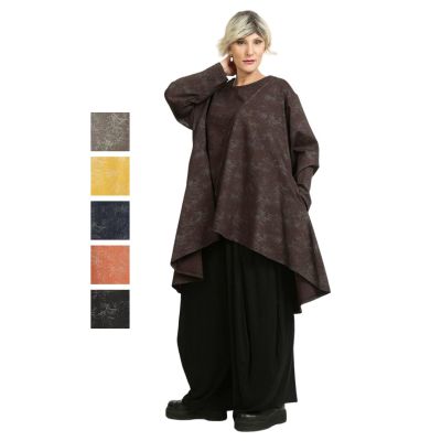 Terracotta-76691, Einheitsgröße-Maßangaben beachten - Lagenlook Tunika-Shirts große Größen AKH Fashion | 6804-lilo