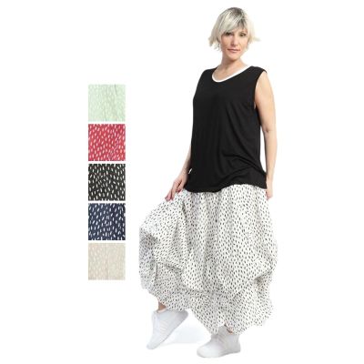 Weiß|||0 Einheitsgröße-Maßangaben beachten - AKH Fashion Baumwoll-Röcke große Größen | 7559-Baali