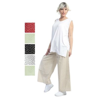 Weiß|||0 Einheitsgröße-Maßangaben beachten - AKH Fashion Sommer-Hosen Baumwolle | 221-Baali