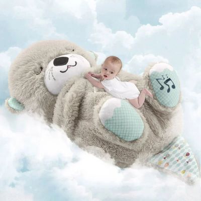 Customized new breathing bear luminous lullaby cute soothing bear sleep bear baby mid | 1005007670579689