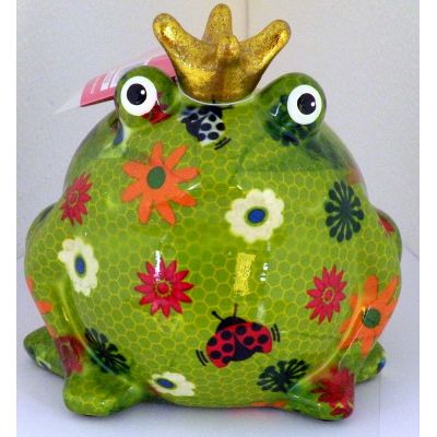 Pomme Pidou Frosch Freddy, Greenline, Design große Blumen | 14800028B / EAN:5420025314497
