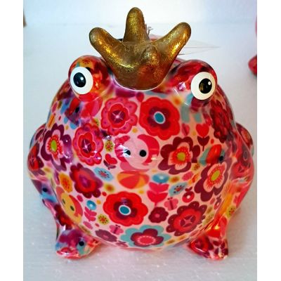 Pomme Pidou Frosch Freddy, Pink Edition, Design Blumen | 148PINK3D / EAN:5420025348676