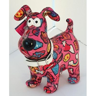 Pomme Pidou Hund Hugo Pink Design Love and Kiss | 14800684A / EAN:5420025365338