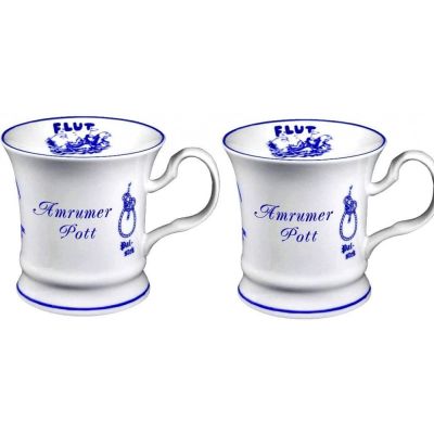 2 Stück- Porzellan- Tasse, Kaffeepott, Becher- Amrum -deutsches Produktdesign | 3118855099