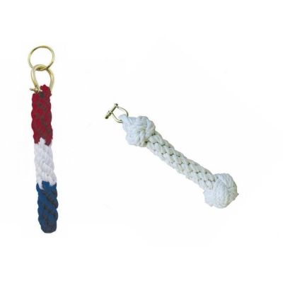 2er Set- Bändsel/Schlüsselanhänger aus Baumwolle geflochten L 13 cm | 2550002800