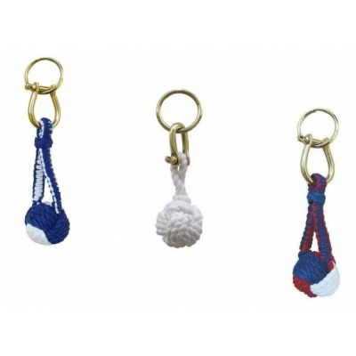 3X Schlüsselanhänger- Zierknoten, Wurfknoten mit Schäkel/Schlüsselring-gemischt | 2556055215