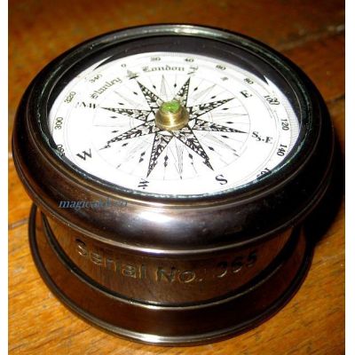 **Edler Marine Kompass mit Windrose- Antiklook- Stanley London | 819311556