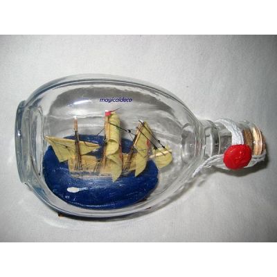 **Flaschenschiff- Buddelschiff- Schiff in Flasche- Santa Maria -L 15 cm | 819329541