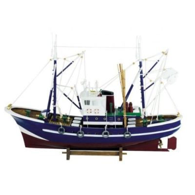 Großer Kutter- Fischkutter- Standmodell aus Holz 58 cm | 2491218880