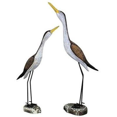 Großes Vogelpaar aus Holz, bemalt- Maritime Deko- Figur | 3082942089