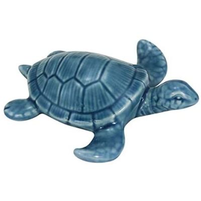Kleine Schildkröte- glasiert- Maritime Deko- Figur | 3083956439