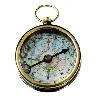 Kleiner Kompass - Messing brüniert- Antikstil | 256211893119 / EAN:0676676773038