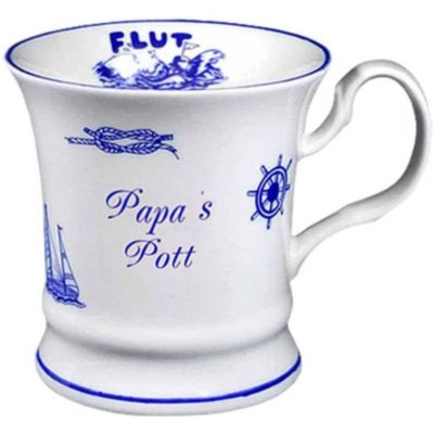 Maritim Porzellan- Tasse, Kaffeepott, Becher- Papa s Pott+ Innendruck Ebbe/Flut | 3118910664